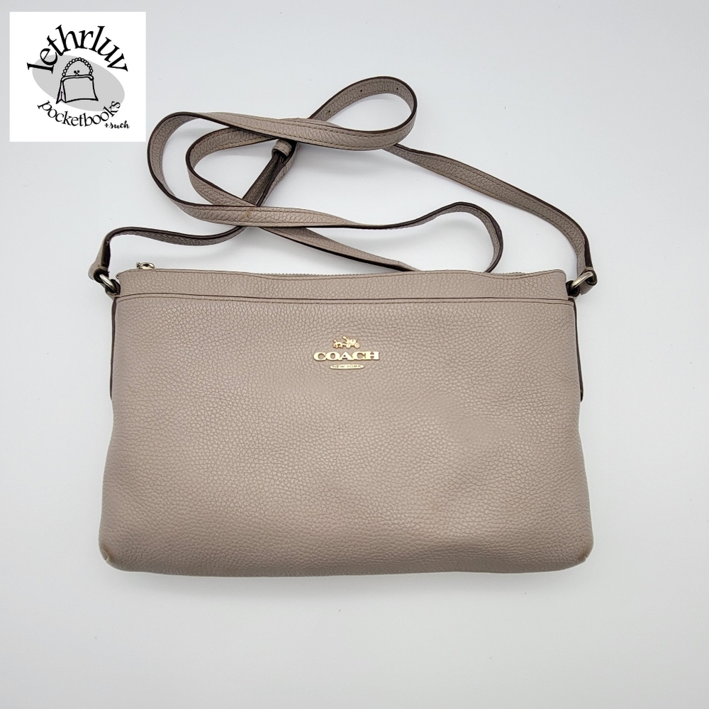 Coach Journal Slim Crossbody Cream 53357